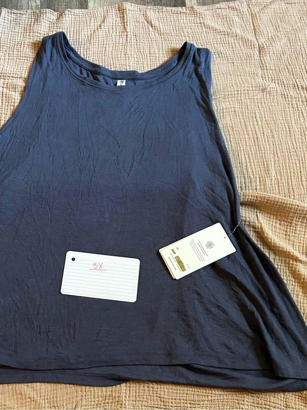 Athleta Navy Sleeveless A-Line Tank